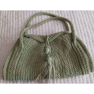Made on Earth For David and Scotti Shoulder Bag‎ (Mint Green/Woven)